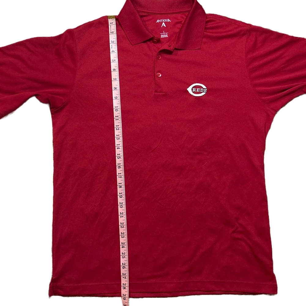 Cincinnati Reds Men’s Red Polo - Picture 6 of 8